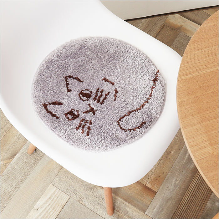 BACKYARD FAMILY「猫 チェアパッド 好評 椅子 クッション にゃふにゃふ ねこ ネコ チェアマット チェアパット」|その他|