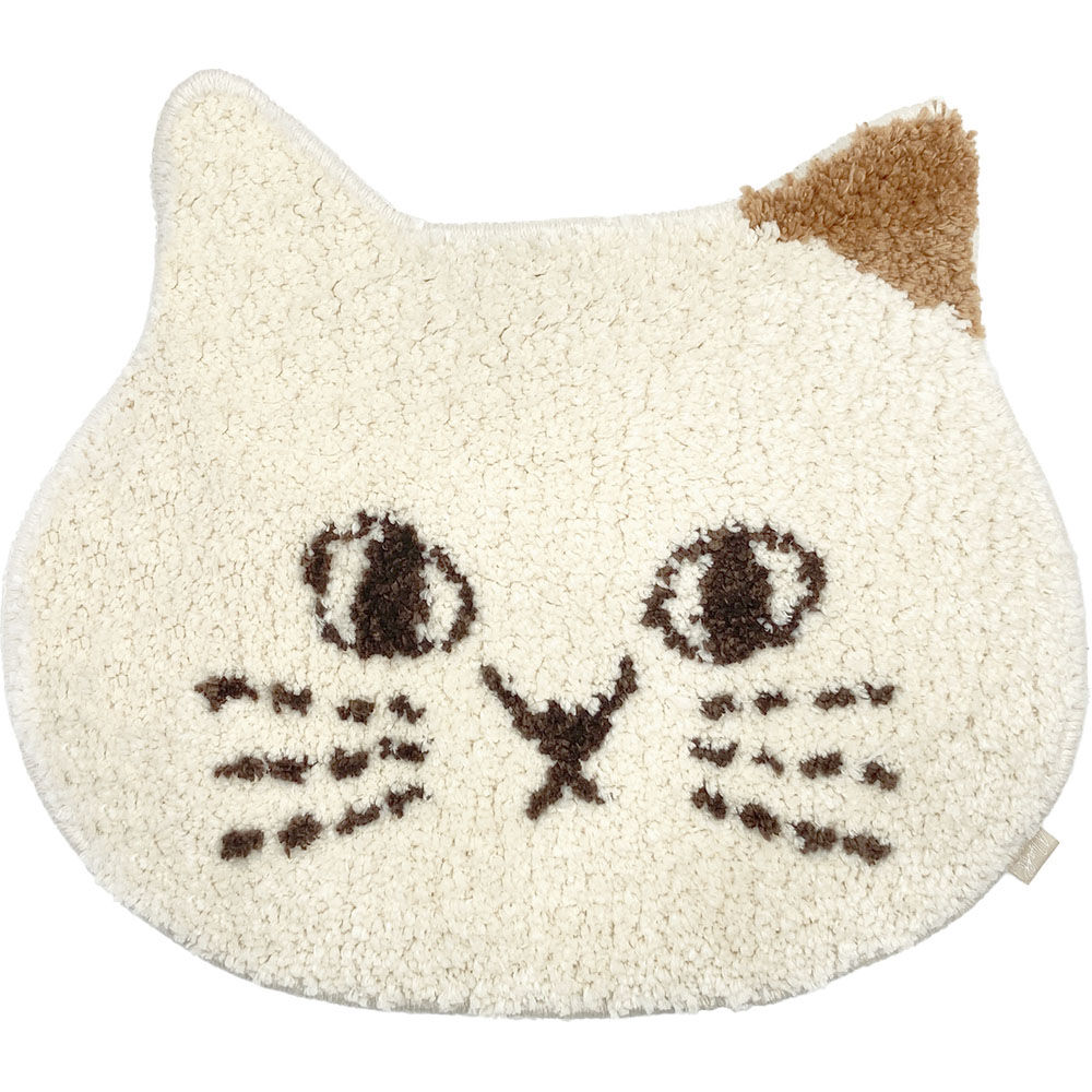 BACKYARD FAMILY「猫 チェアパッド 好評 椅子 クッション にゃふにゃふ ねこ ネコ チェアマット チェアパット」|その他|ホワイト2
