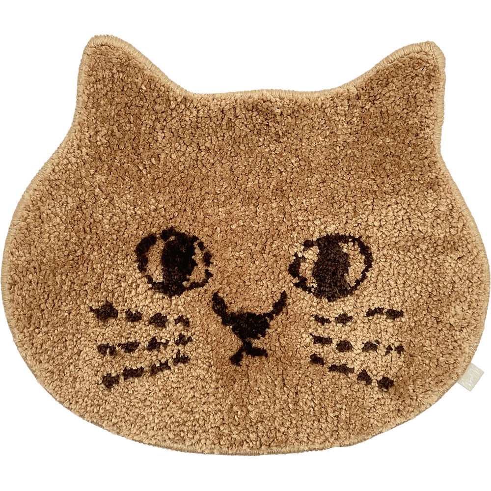BACKYARD FAMILY「猫 チェアパッド 好評 椅子 クッション にゃふにゃふ ねこ ネコ チェアマット チェアパット」|その他|ブラウン2