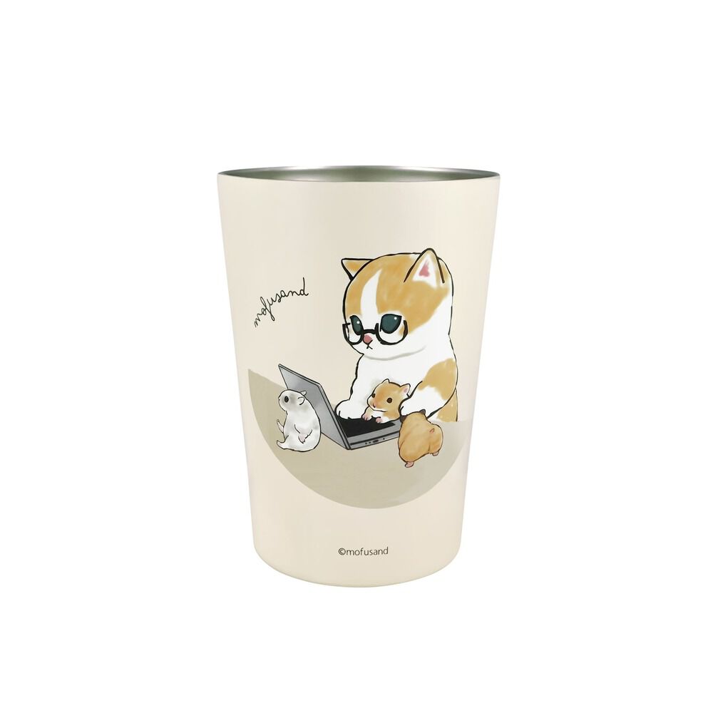 BACKYARD FAMILY「タンブラー 450ml 通販 mofusando モフサンド ステンレスタンブラー 2WAY 保温」|食器・キッチングッズ|ホワイト2