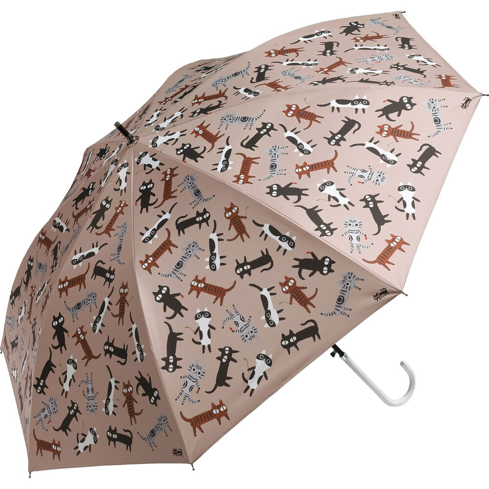 BACKYARD FAMILY「傘 レディース 晴雨兼用 通販 糸井忠晴 グッズ 58cm ジャンプ傘 長傘 雨傘 日傘」|傘|ピンク1