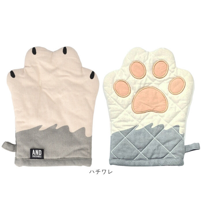 AND PACKABLE「AND PACKABLE アンドパッカブル 鍋つかみ ミトン 猫モチーフ 通販 キッチンミトン」|その他|