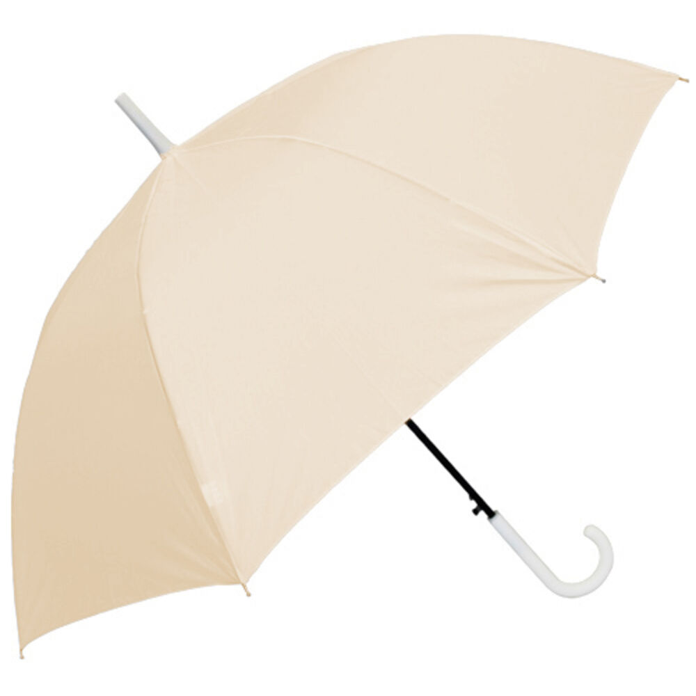 BACKYARD FAMILY「ジャンプ傘 レディース 60cm 通販 ジャンプ 傘 長傘 雨傘 かさ カサ ワンタッチ 大きめ」|傘|ベージュ1