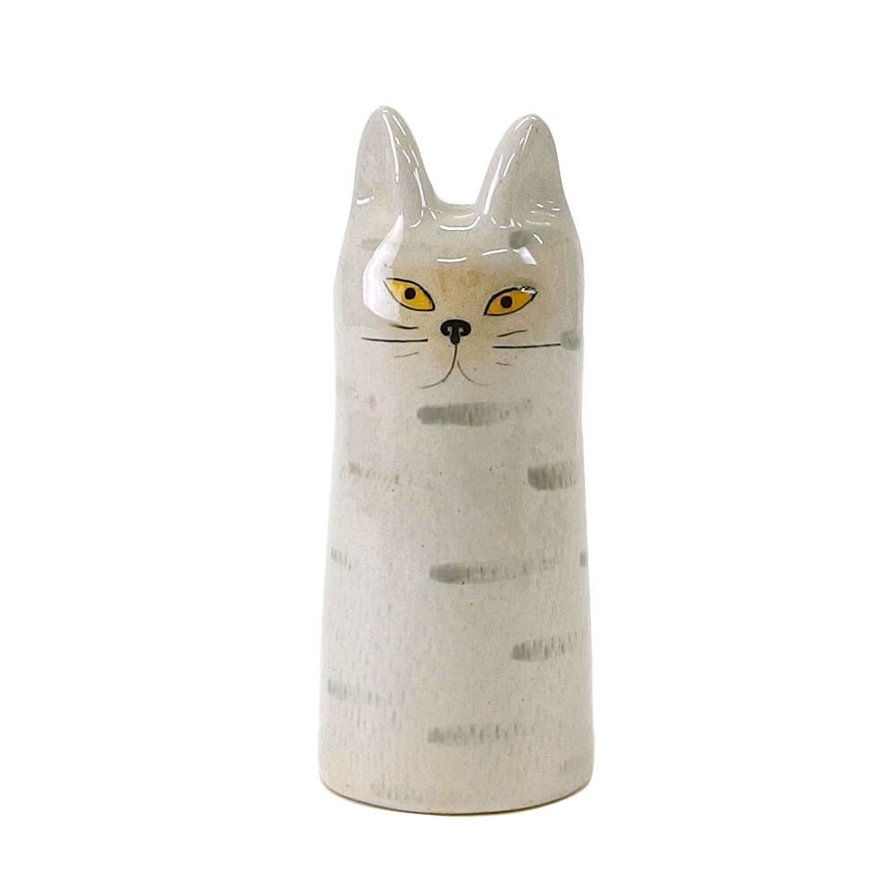 BACKYARD FAMILY「フラワーベース 小さい 猫 通販 花瓶 花器 キャットフラワーベース キッチンツールスタンド」|その他|ブラック1