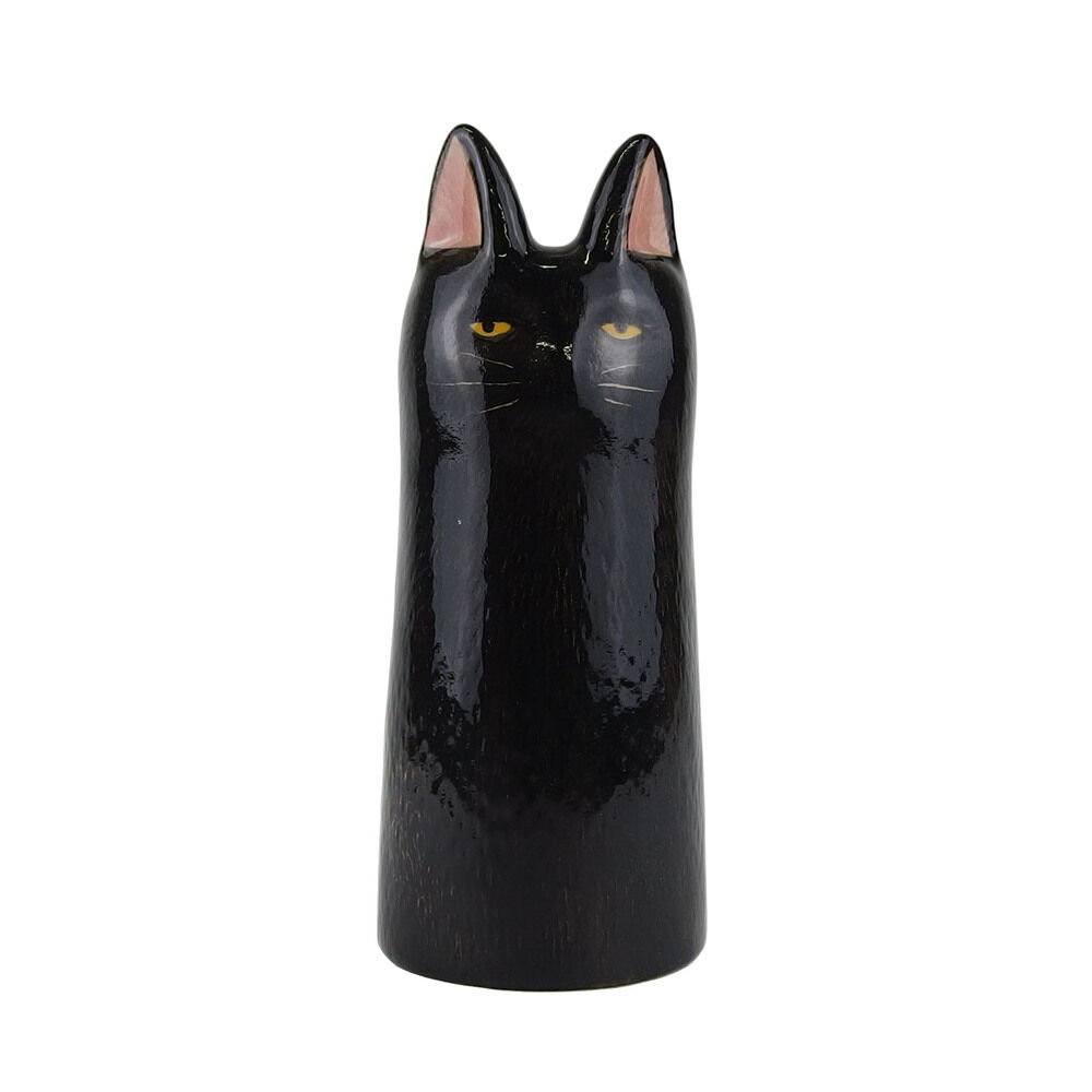 BACKYARD FAMILY「フラワーベース 小さい 猫 通販 花瓶 花器 キャットフラワーベース キッチンツールスタンド」|その他|ブラック2