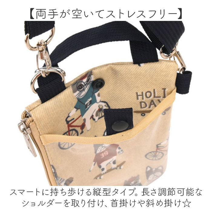 BACKYARD FAMILY「ポシェット レディース 通販 斜め掛け スマホショルダー ショルダーバッグ ビニールコーティング」|ショルダー・メッセンジャー|