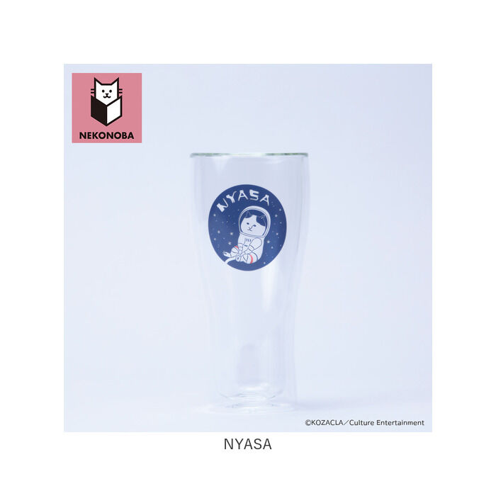 BACKYARD FAMILY「NEKONOBA グッズ 通販 ネコノバ ダブルウォール ビアグラス ビールグラス ビール グラス」|食器・キッチングッズ|