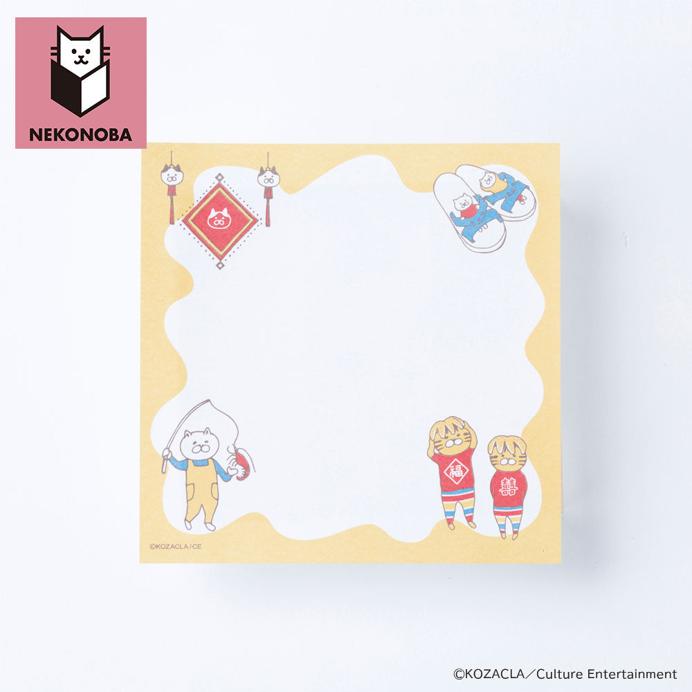 BACKYARD FAMILY「NEKONOBA グッズ 通販 ネコノバ メモパッド 紙 メモ帳 スクエアメモパッド メモ 正方形」|その他|