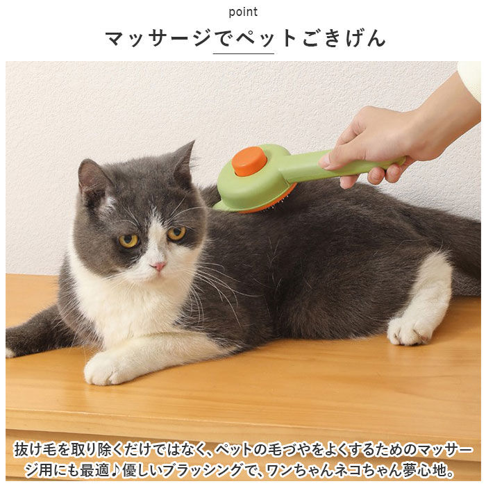 BACKYARD FAMILY「ペットブラシ 猫 犬 通販 猫ブラシ 犬ブラシ 抜け毛取り ブラッシング ペット用ブラシ くし」|その他|