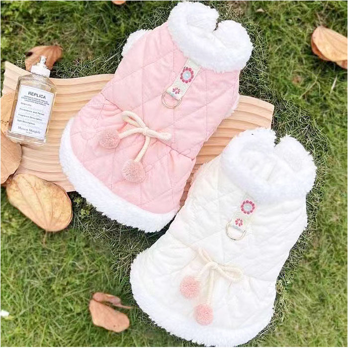 BACKYARD FAMILY「ドッグウェア 冬 通販 ペット服 犬服 袖なし 犬用洋服 ハーネス洋服 リング付き コート」|その他|