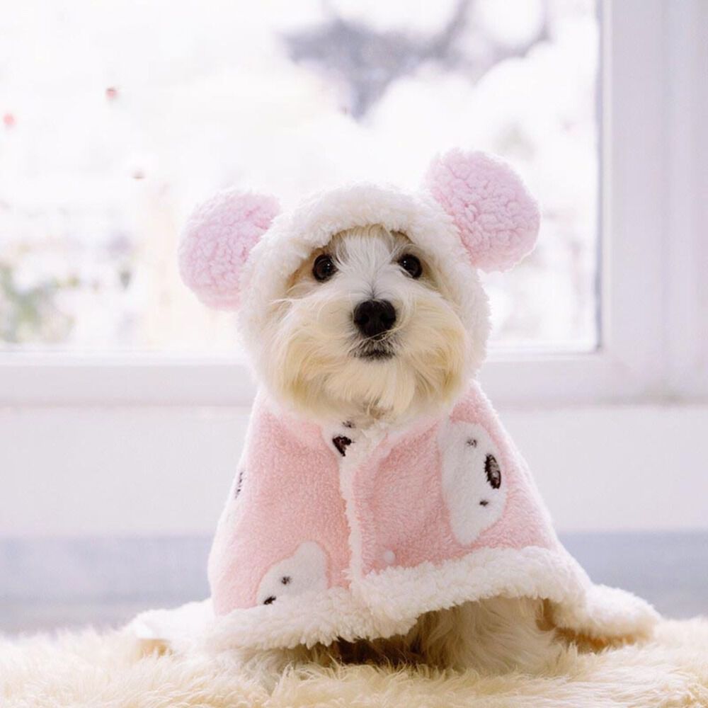 BACKYARD FAMILY「ペット ブランケット 毛布 通販 犬 猫 犬用 猫用 防寒 暖かい ドッグウエア ペット服 ケープ」|その他|ピンク1