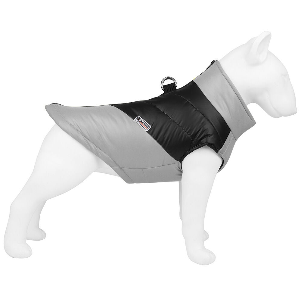 BACKYARD FAMILY「ペット ジャケット ハーネス 反射 通販 犬服 犬の服 防寒着 ドッグウェア」|その他|グレー1