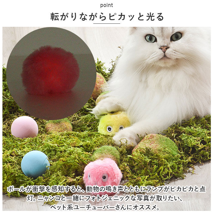 BACKYARD FAMILY「ねこ おもちゃ ボール 通販 オモチャ 猫じゃらし ねこじゃらし 玩具 球 一人遊び 猫 ネコ 音」|その他|