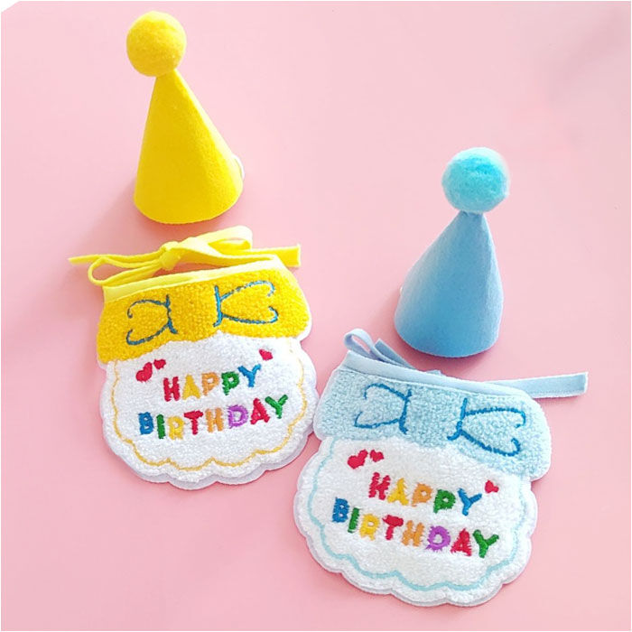 BACKYARD FAMILY「犬 誕生日 帽子 通販 バースデー 犬猫 アクセサリー 首 スタイ ハット よだれかけ バンダナ」|その他|