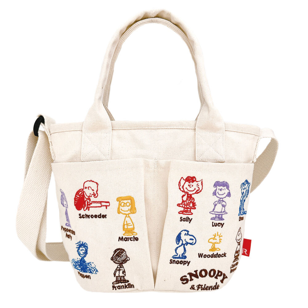 ROOTOTE「ルートート スヌーピー ROOTOTE 8422 通販 ショルダーバッグ ミニショルダーバッグ」|ショルダー・メッセンジャー|ホワイト1