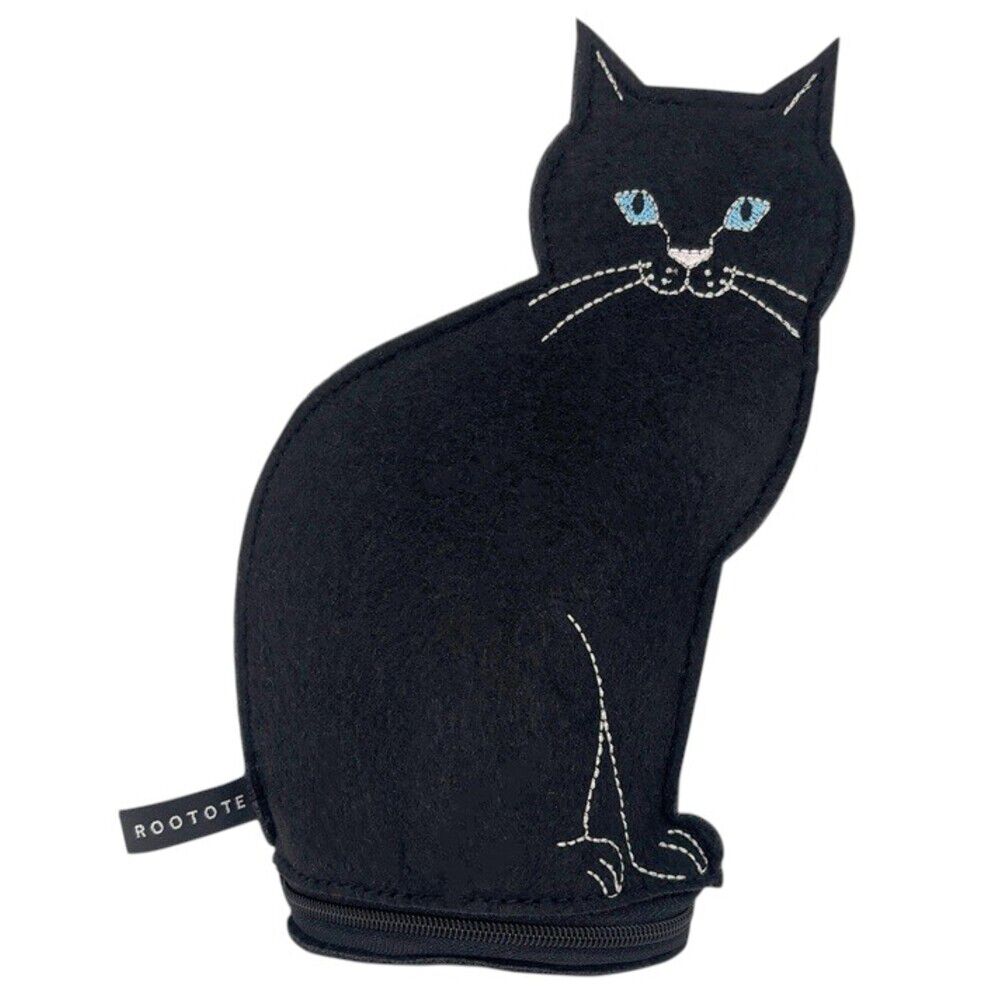 ROOTOTE「ルートート ROOTOTE ポーチ 3622 通販 ねこ 猫 ネコ 小物入れ コスメポーチ」|ポーチ|ブラック1