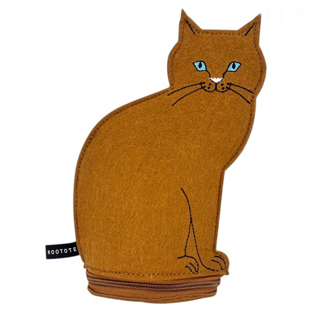 ROOTOTE「ルートート ROOTOTE ポーチ 3622 通販 ねこ 猫 ネコ 小物入れ コスメポーチ」|ポーチ|ブラウン1