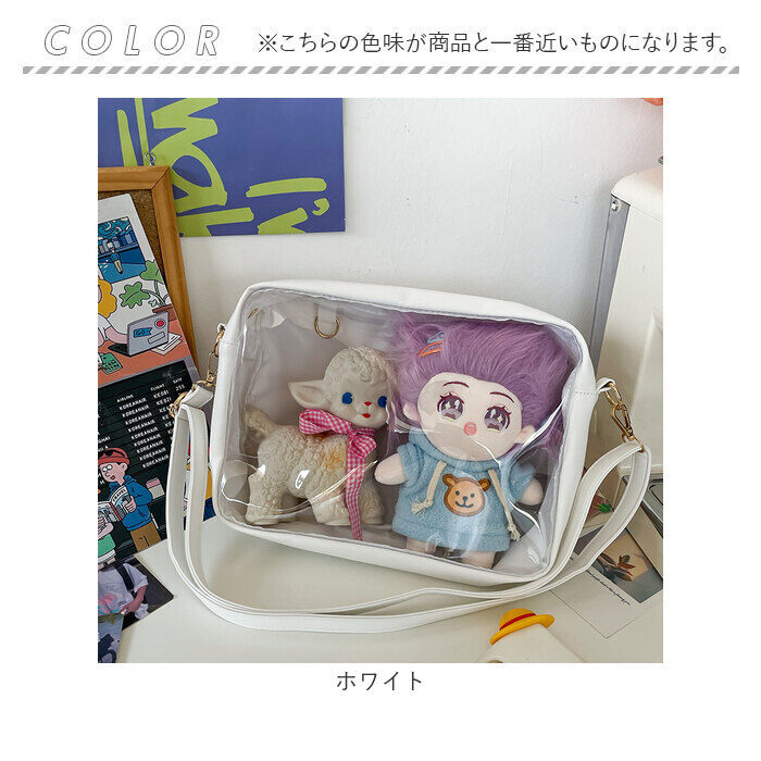 BACKYARD FAMILY「痛バッグ ショルダーバッグ 推し活 大容量 通販 痛バ 推し活バッグ 痛ショルダー ビニールバッグ」|ショルダー・メッセンジャー|