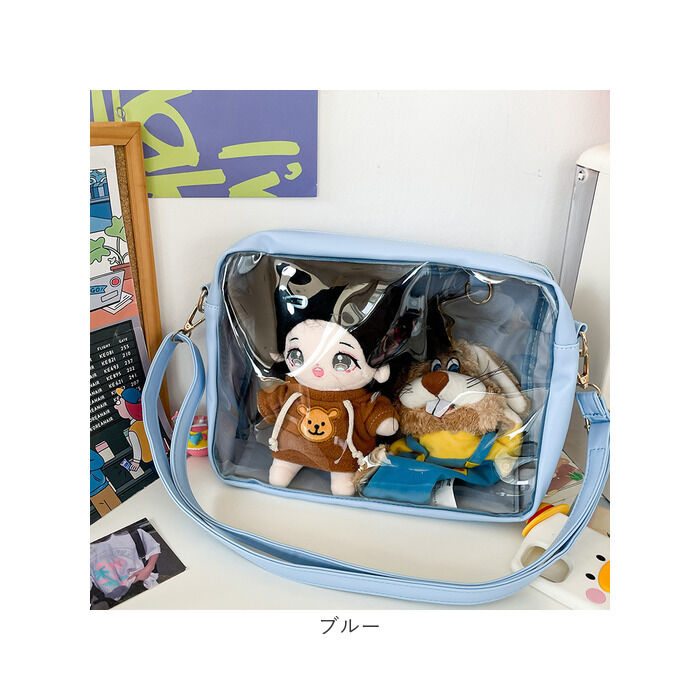 BACKYARD FAMILY「痛バッグ ショルダーバッグ 推し活 大容量 通販 痛バ 推し活バッグ 痛ショルダー ビニールバッグ」|ショルダー・メッセンジャー|