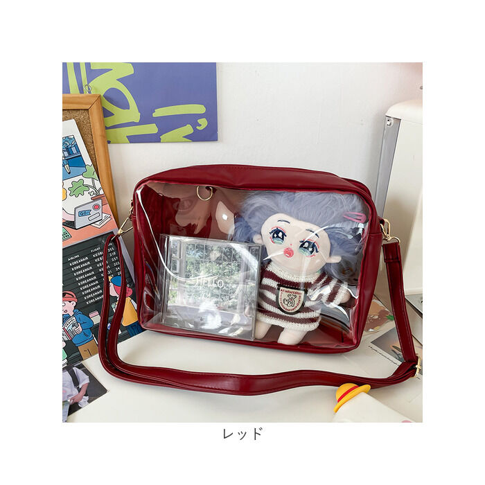 BACKYARD FAMILY「痛バッグ ショルダーバッグ 推し活 大容量 通販 痛バ 推し活バッグ 痛ショルダー ビニールバッグ」|ショルダー・メッセンジャー|