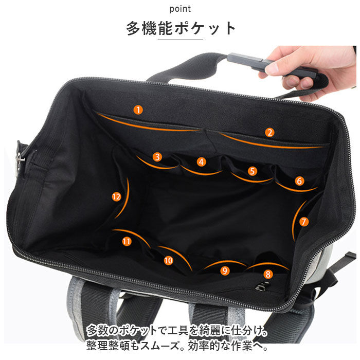 BACKYARD FAMILY「工具 リュック 通販 ツールバッグ バッグ ツールバック ケース リュックサック バックパック」|リュック|