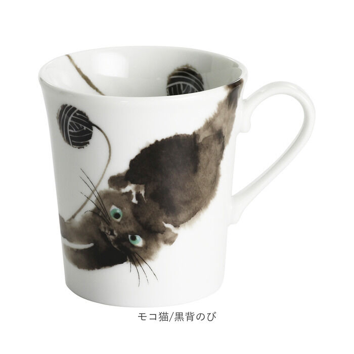 BACKYARD FAMILY「セラミック藍 マグカップ 通販 日本製 マグ カップ 磁器 湯呑み コップ 和食器 食器 にゃん屋」|食器・キッチングッズ|
