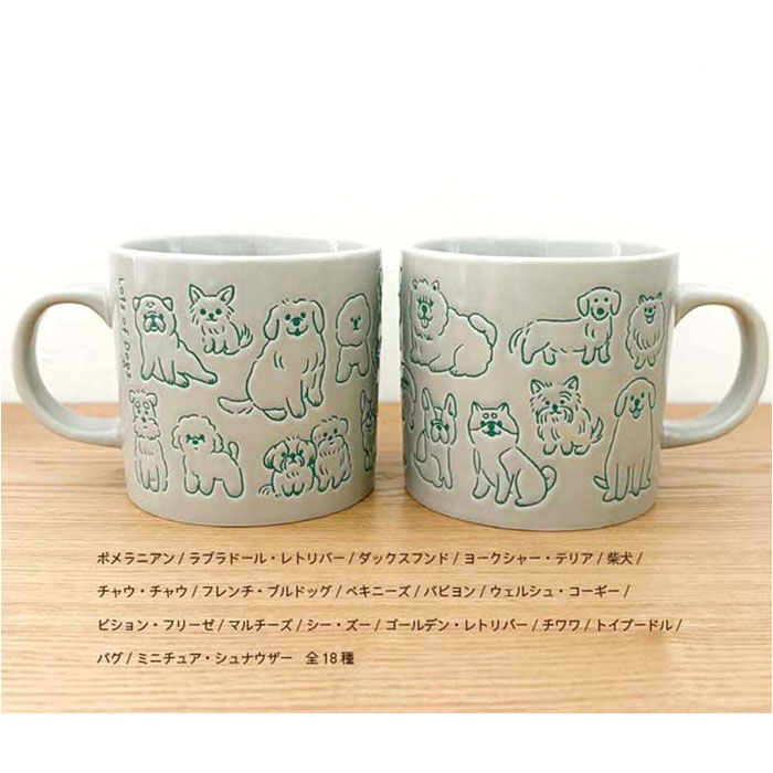 BACKYARD FAMILY「マグカップ アニマル 通販 マグ コップ カップ まみれマグ 食器 陶製 まみれ 絵付け 絵付」|グラス・マグカップ|