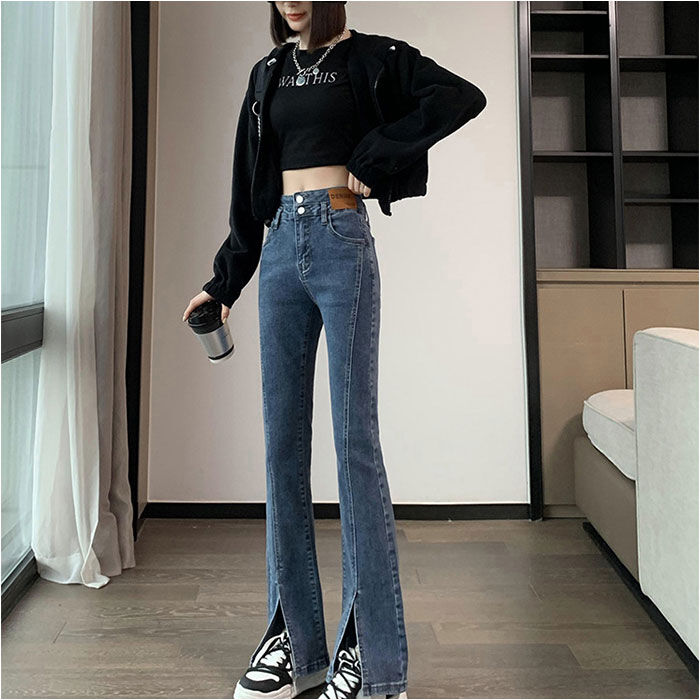 BACKYARD FAMILY「デニムパンツ スリット レディース 通販 フレアデニムパンツ フレアパンツ ジーンズ パンツ」|その他|