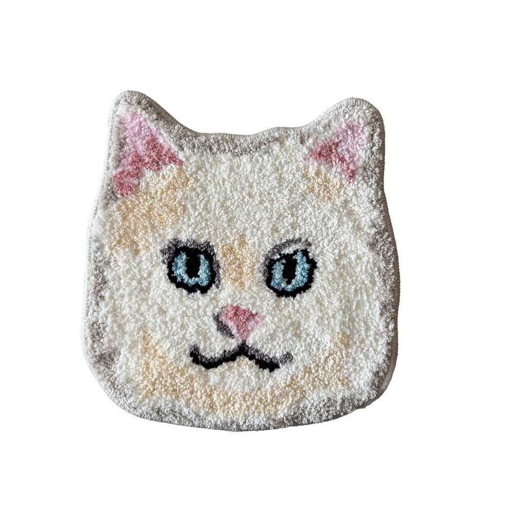 BACKYARD FAMILY「チェアマット おしゃれ 通販 チェアパッド 猫 メル キャットチェアマット ネコ ねこ」|その他|ホワイト1