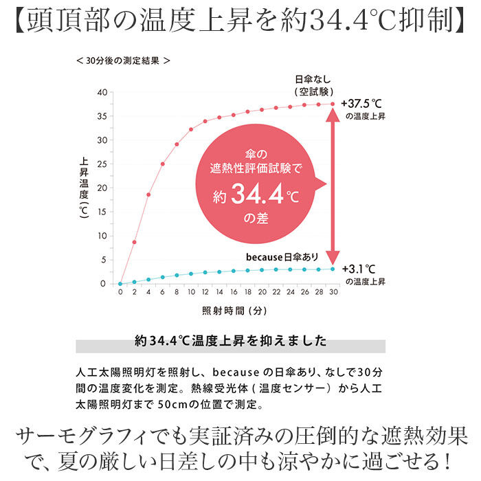 BACKYARD FAMILY「because ビコーズ 日傘 通販 晴雨兼用傘 折りたたみ傘 折り畳み傘 遮熱 遮光 遮光 傘」|傘|