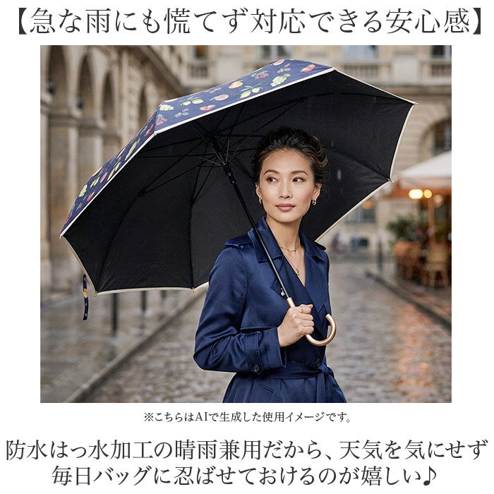 BACKYARD FAMILY「because ビコーズ 日傘 通販 晴雨兼用傘 折りたたみ傘 折り畳み傘 遮熱 遮光 遮光 傘」|傘|