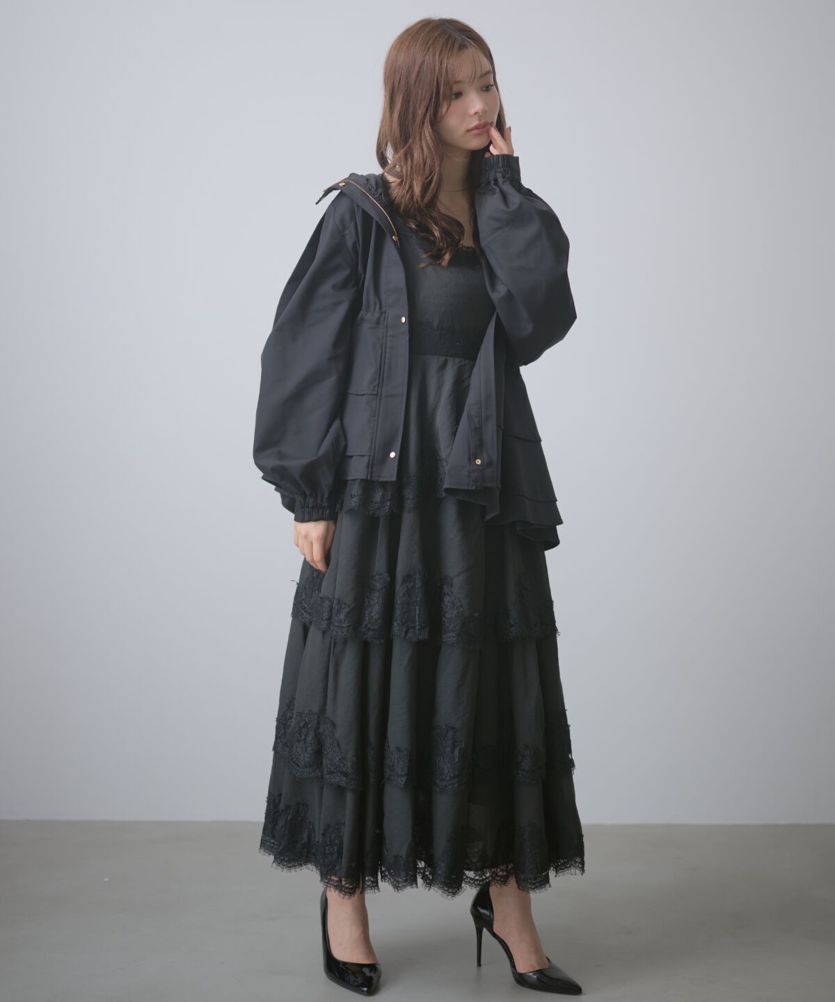 アンドクチュール「デコラティブキャミワンピース」|ワンピース|