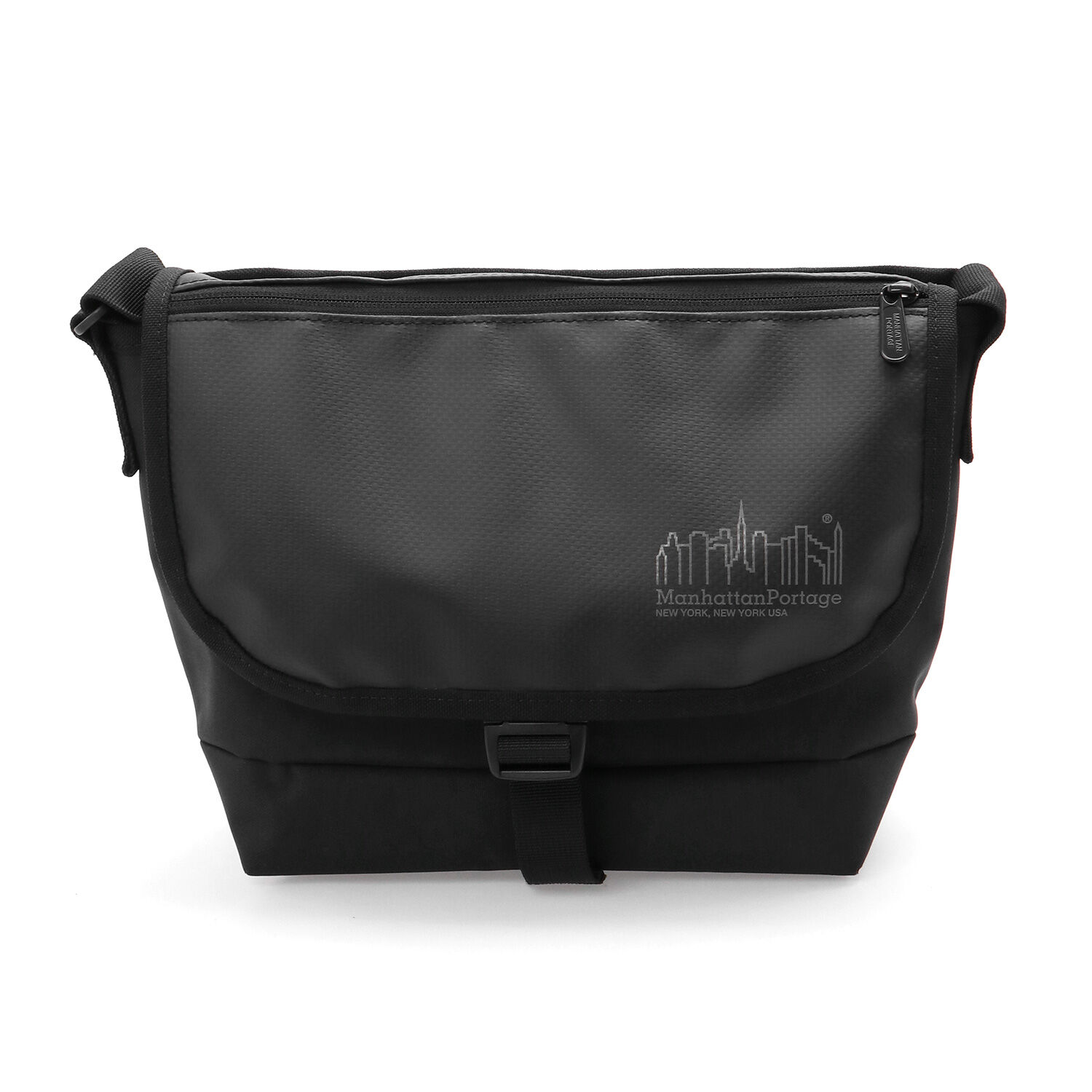 Manhattan Portage「Pacific Nylon Messenger Bag JR Flap Zipper Pocket W/ Divider」|ショルダー・メッセンジャー|