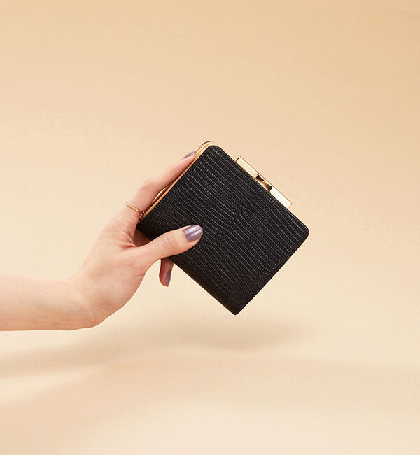 TOPKAPI 「イタリアンレザー・リザード型押し・がま口２つ折り財布 LUCIA[ルチア]」|財布|