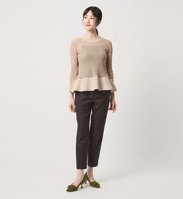 UNITED ARROWS「シアー リボン 2WAYカーディガン ‐ウォッシャブル‐」|カーディガン|