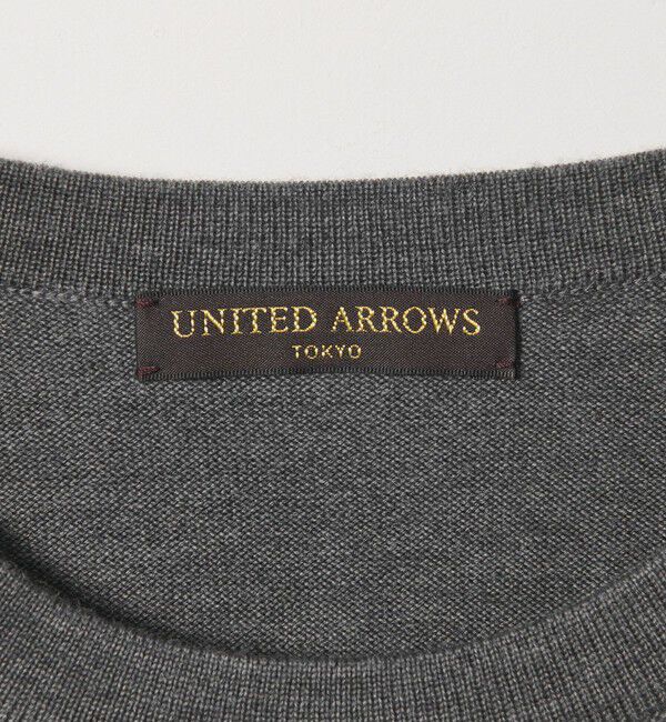 UNITED ARROWS「ハイゲージ クルーネック ニット」|ニット・セーター|