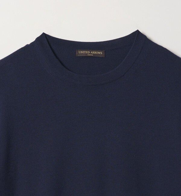 UNITED ARROWS「ハイゲージ クルーネック ニット」|ニット・セーター|