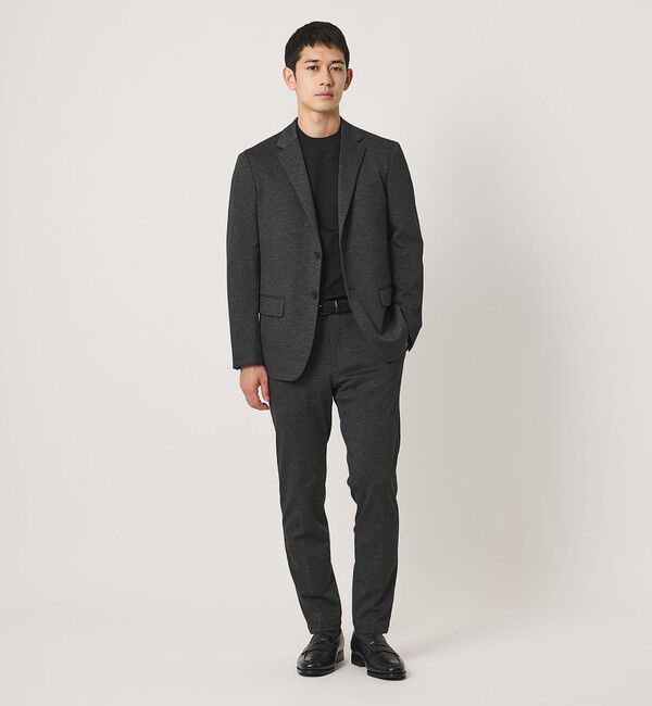 UNITED ARROWS「シャークスキン シングル ２ボタン テーラードジャケット UA COZY ウォッシャブル ２WAYストレッチ」|テーラードジャケット|