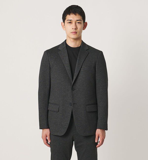 UNITED ARROWS「シャークスキン シングル ２ボタン テーラードジャケット UA COZY ウォッシャブル ２WAYストレッチ」|テーラードジャケット|
