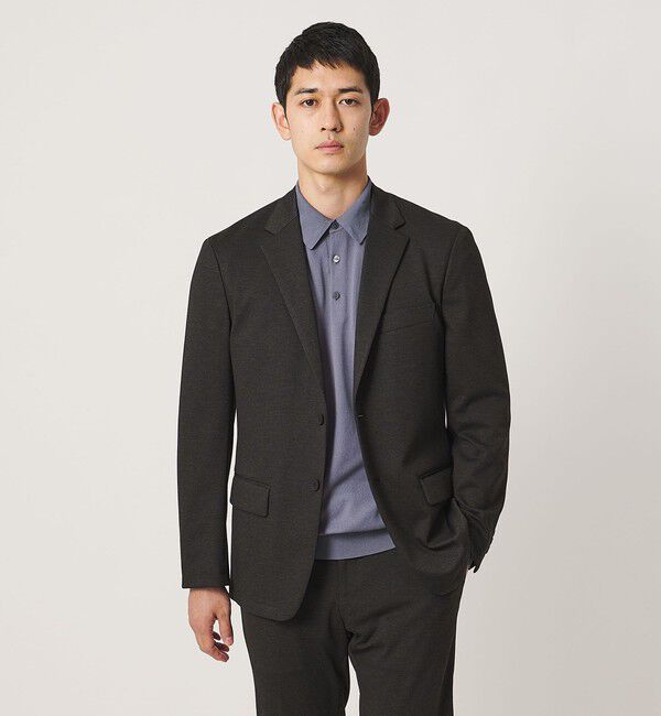 UNITED ARROWS「シャークスキン シングル ２ボタン テーラードジャケット UA COZY ウォッシャブル ２WAYストレッチ」|テーラードジャケット|