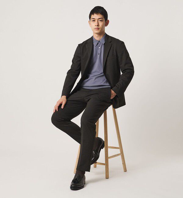 UNITED ARROWS「シャークスキン シングル ２ボタン テーラードジャケット UA COZY ウォッシャブル ２WAYストレッチ」|テーラードジャケット|
