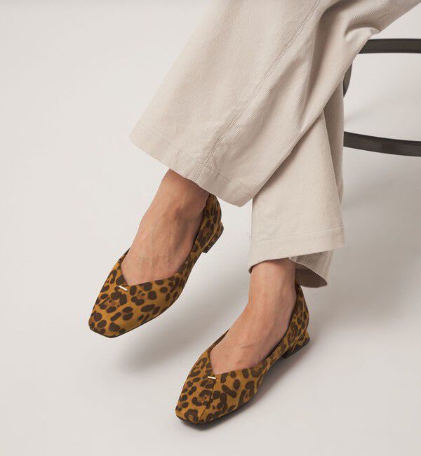 UNITED ARROWS green label relaxing「クッショニーシューズ スクエアトゥ メタルチップ / フラットシューズ」|パンプス|その他1