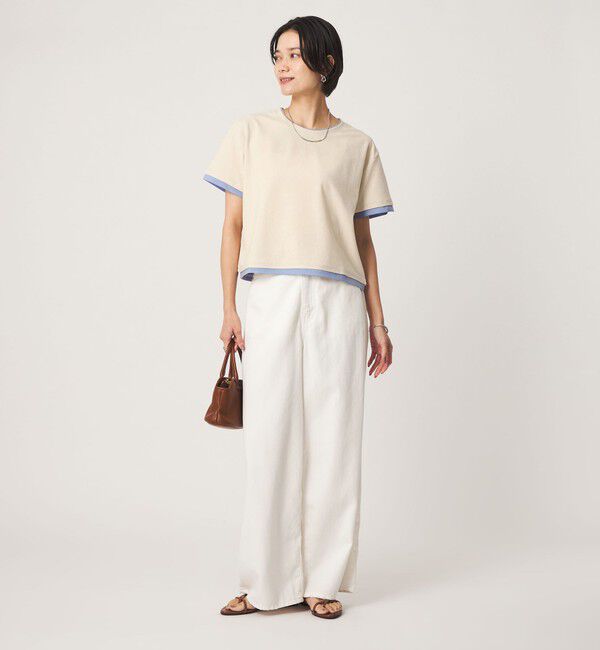 UNITED ARROWS green label relaxing「パイル カサネ ショートスリーブ Tシャツ」|Tシャツ・カットソー|