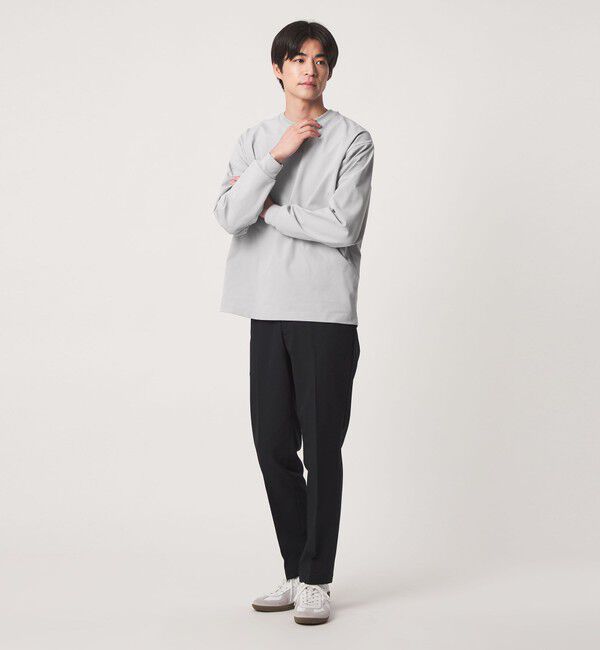 UNITED ARROWS green label relaxing「【WEB限定】JUST fit クリーン カノコ ワイド クルーネック 長袖 Tシャツ -抗菌-」|Tシャツ・カットソー|