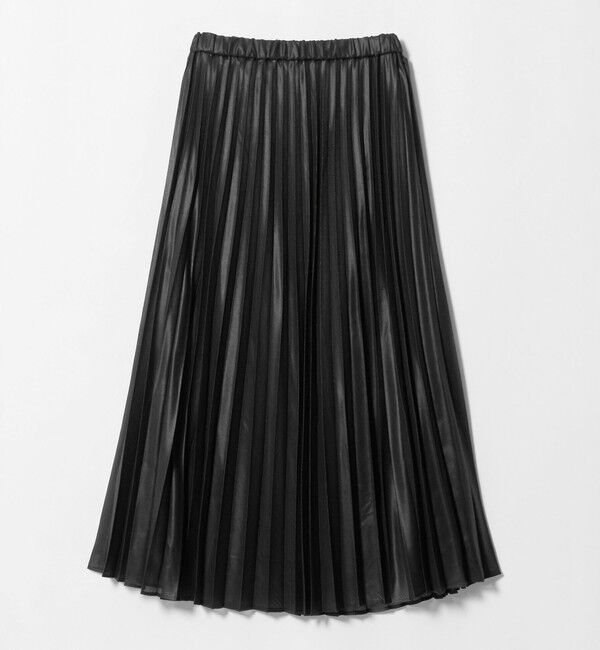 UNITED ARROWS green label relaxing「チンツ シアー プリーツ スカート」|スカート|BLACK