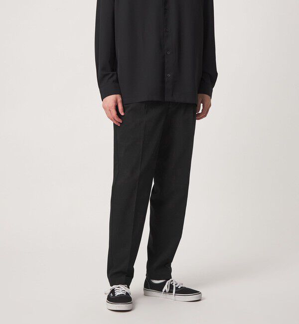 UNITED ARROWS green label relaxing「【WEB限定】JUST fit ウールライク 1プリーツ イージーパンツ -ストレッチ-」|チノ|