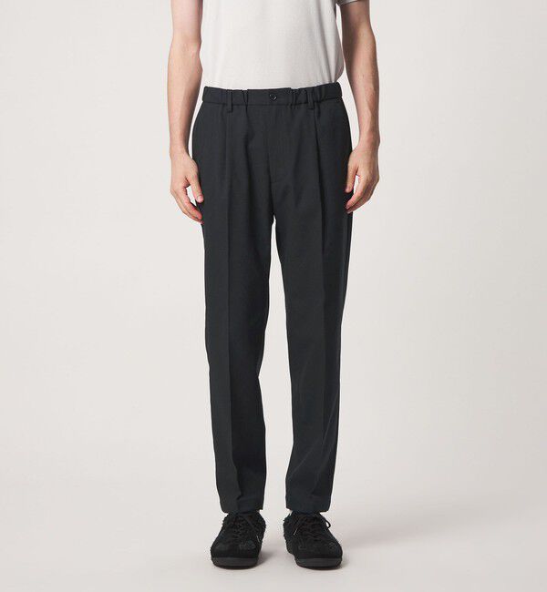 UNITED ARROWS green label relaxing「【WEB限定】JUST fit ウールライク 1プリーツ イージーパンツ -ストレッチ-」|チノ|