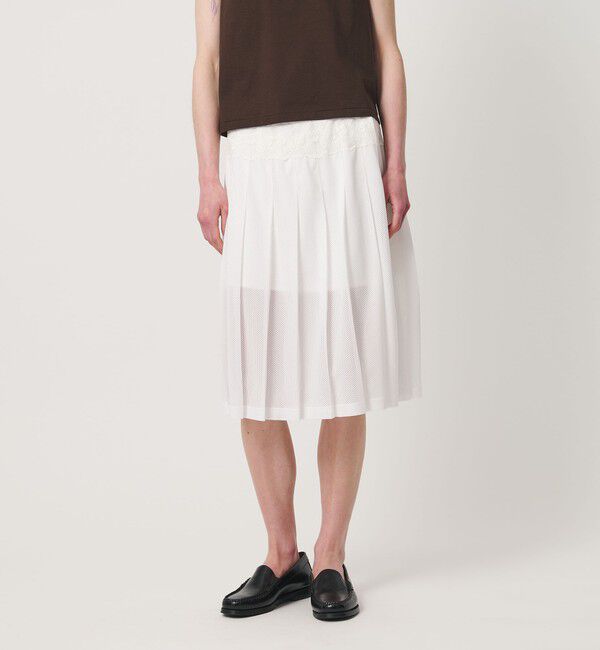 ATTISESSION「＜ATTISESSION＞メッシュ レース プリーツ スカート」|スカート|
