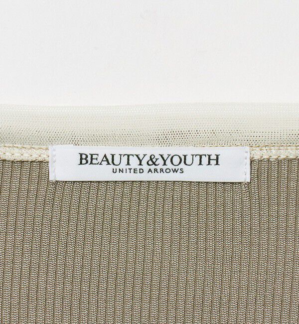 BEAUTY&YOUTH UNITED ARROWS「ポリエステルコットン テレコ チュール ドッキングプルオーバー」|Tシャツ・カットソー|