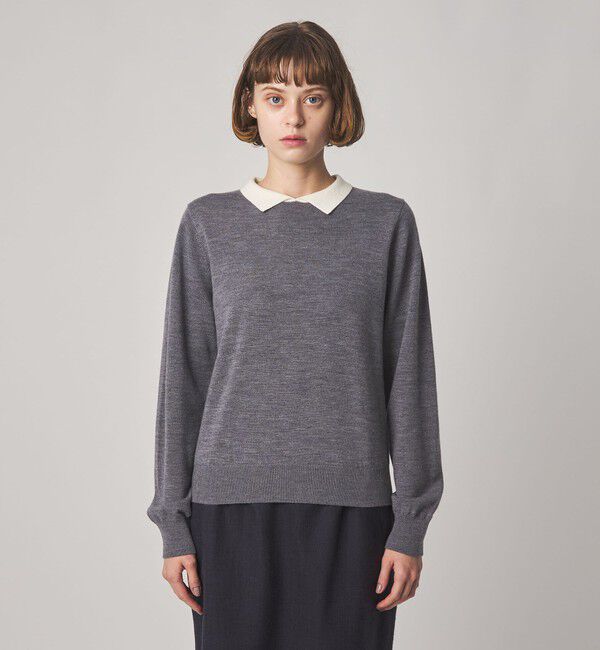 STEVEN ALAN「＜Steven Alan＞ウール ミックス ポロカラー ニット」|ニット・セーター|